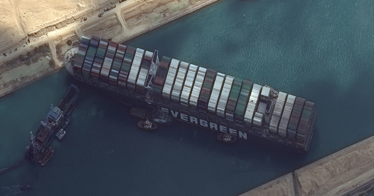 Index – Offshore – Livestock ships stuck in the Suez Canal