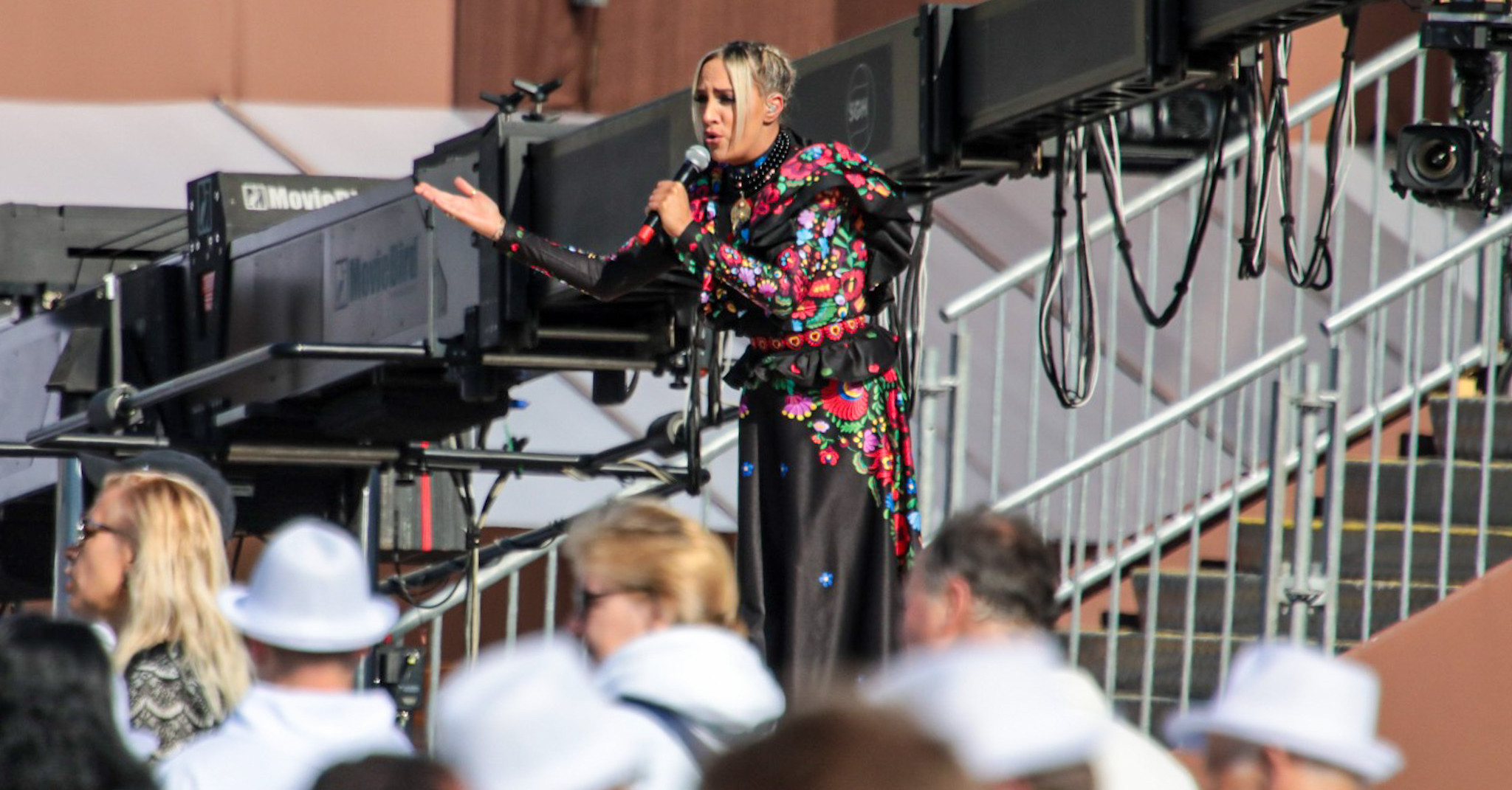 This was Gabby Toth’s performance in front of the papal mass